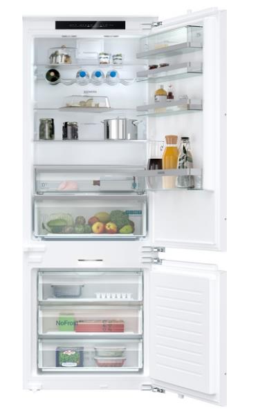 Frigorífico combi integrable Siemens KB96NADD0, 194 x 71 x 55 cm, No Frost, blanco